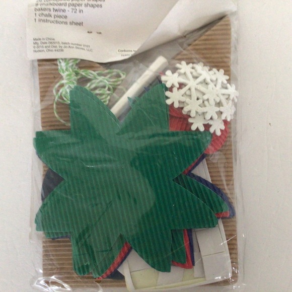 MERRY MAKERS DO IT YOURSELF CHALKBOARD CHRISTMAS BANNER NWT - Picture 5 of 6